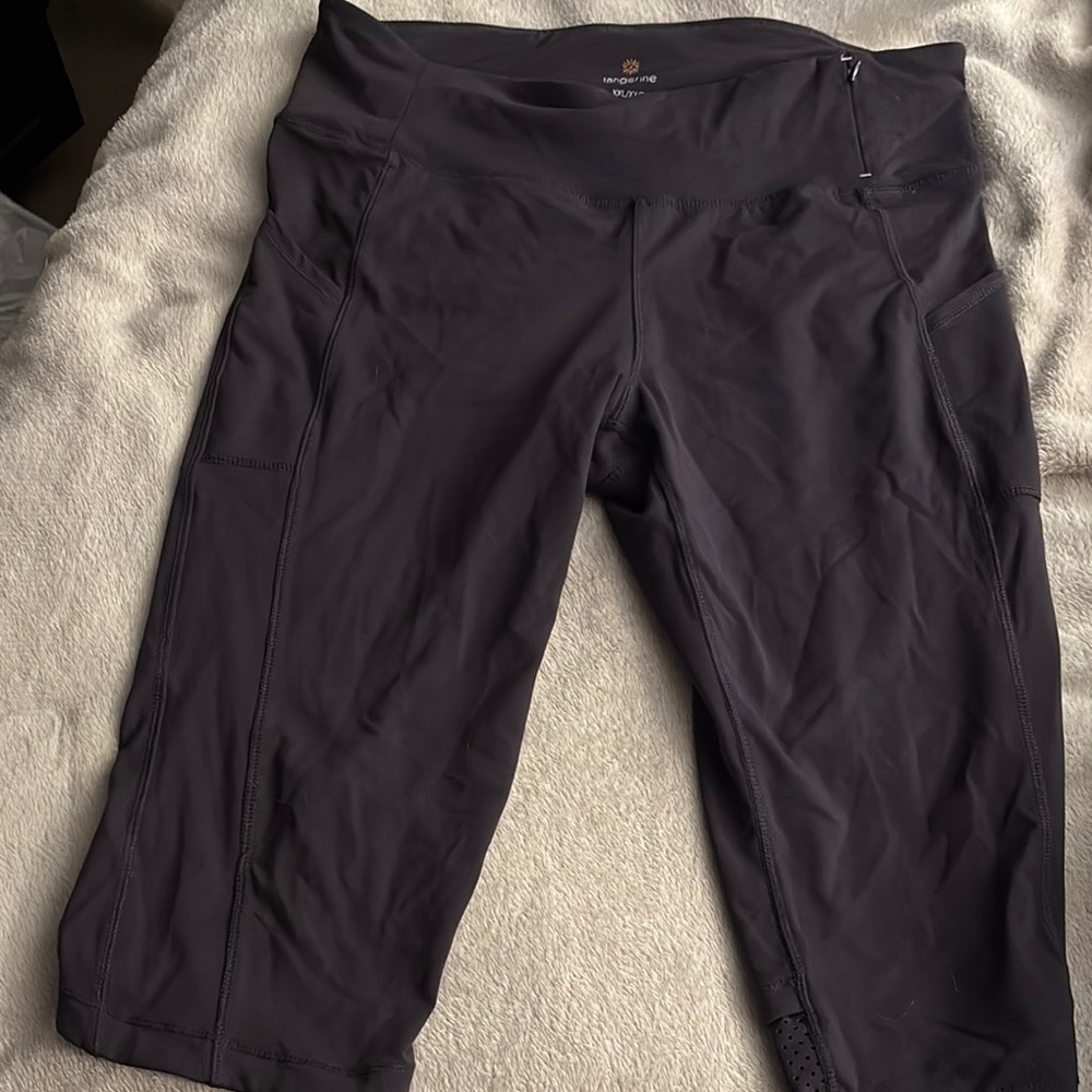 Tangerine Black Capris